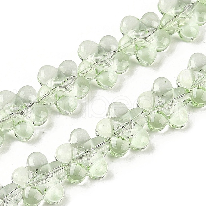 Transparent Glass Beads Strands GLAA-H038-02B-1