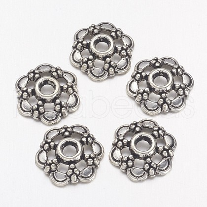Tibetan Silver Fancy Bead Caps X-AA0502-1