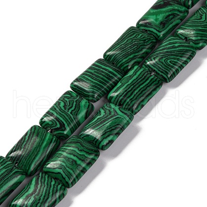Synthetic Malachite Beads Strands G-T047-B13-01-1