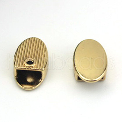 Alloy Bag Zipper Stopper PURS-PW0001-556LG-1