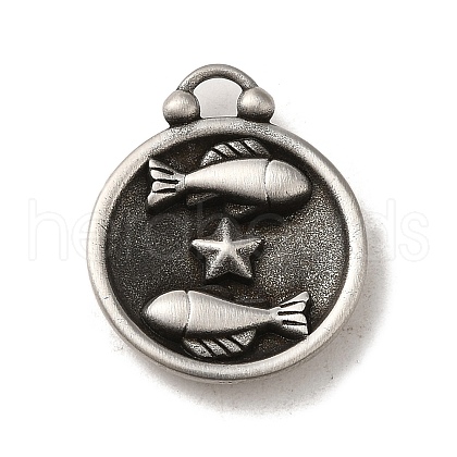 304 Stainless Steel Pendants STAS-L022-306AS-12-1