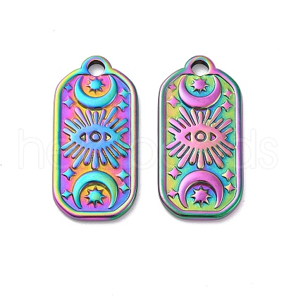 Ion Plating(IP) 304 Stainless Steel Pendants STAS-E182-10M-1