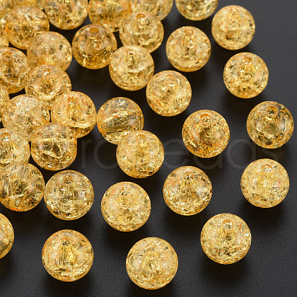 Transparent Crackle Acrylic Beads X-MACR-S373-66A-N13-1