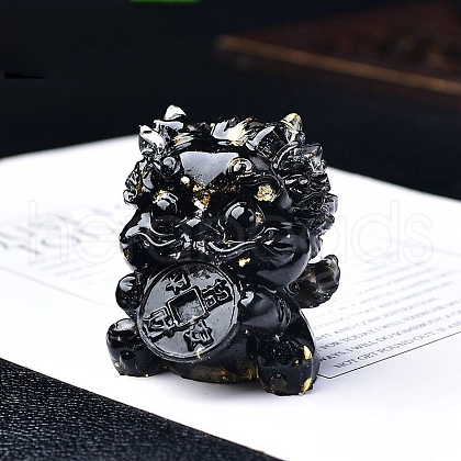 Resin PiXiu Figurine Display Decorations PW-WG22F9A-17-1