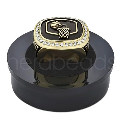 Zinc Alloy Rhinestone Finger Rings for Men FS-WG0EBC9-03-1