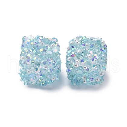 Resin Rhinestone Beads OACR-U009-01B-1