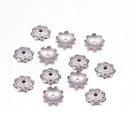 304 Stainless Steel Bead Caps STAS-F117-36P-1