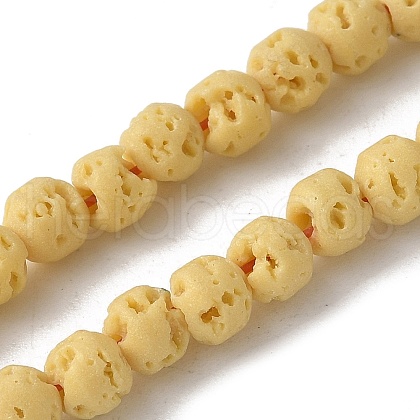 Synthetic Lava Rock Dyed Beads Strands G-H311-08D-02-1