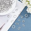 Unicraftale 160Pcs 4 Styles 304 Stainless Steel Linking Rings STAS-UN0022-76-4