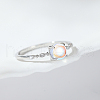925 Sterling Silver Moonstone Finger Rings for Women HV9473-4-1