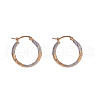 Twist Brass Hoop Earrings FS-WGA1A3A-01-5
