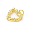Brass Micro Pave Cubic Zirconia Pendants KK-G520-02G-2