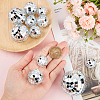 CRASPIRE 11Pcs 5 Style Plastic & Glass Disco Ball Cake Decorations FEPA-CP0001-01-3