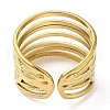 304 Stainless Steel Open Cuff Rings RJEW-K245-76G-2