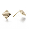 Brass Micro Pave Cubic Zirconia Stud Earring Findings KK-T056-08G-NF-2