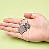 Engraved Calendar Date Stainless Steel Keychain KEYC-A028-EB&P-6