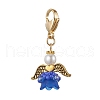 Flower Angel Glass & Acrylic Pendant Decorations HJEW-MZ00242-3