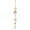 Glass Cone Hanging Suncatcher Prism Ornament PW-WG88031-02-1