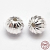 Fancy Cut Faceted Round 925 Sterling Silver Beads STER-F012-07C-1