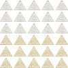 BENECREAT 40Pcs 2 Colors Brass Connector Charms KK-BC0008-18-1