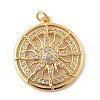 Brass Micro Pave Cubic Zirconia Pendants KK-Z111-02G-1