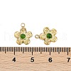Natural Green Onyx Agate(Dyed & Heated) Flower Charms STAS-I325-143G-02-3
