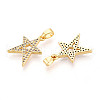 Brass Micro Pave Cubic Zirconia Pendants KK-N257-63G-2