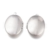 Tarnish Resistant 316 Stainless Steel Locket Pendants STAS-Z010-01-1