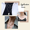 SUNNYCLUE 3Pcs 3 Styles 304 Stainless Steel Chain Necklaces STAS-SC0002-76G-5