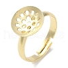 Rack Plating Adjustable Brass Sieve Ring Settings KK-F090-07LG-1