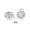 Unicraftale 316 Surgical Stainless Steel Crystal Rhinestone Spacer Beads STAS-UN0004-89P-3