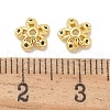 Rack Plating Brass Micro Pave Cubic Zirconia Bead Caps KK-K293-23B-G-2