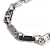 201 Stainless Steel Mariner Link Chain Bracelets BJEW-B078-65EBP-2