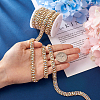 Fashewelry Zinc Alloy Rhinestone Strass Chains FIND-FW0001-31G-15