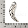 316 Surgical Stainless Steel Pendants STAS-Z073-77AS-3