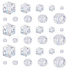 AHADERMAKER 800Pcs 10 Styles AB Color Plated Electroplated Glass Beads Strands GLAA-GA0001-85-1