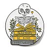 Halloween Skull Enamel Pin JEWB-E023-07EB-03-1