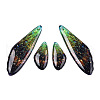 Transparent Resin Wing Earrings Pendants FIND-TAC0006-60E-1