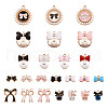 Alloy Enamel Pendants ENAM-TA0002-10-2