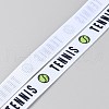 5 Yards Tennis Theme Polyester Printed Grosgrain Ribbon OCOR-WH20005-15A-1