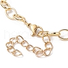 Waxed Cotton Cords Braided Link Bracelets BJEW-JB09963-04-4