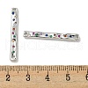 Brass Pave Colorful Cubic Zirconia Connector Charms KK-K378-13P-3