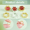   40Pcs 2 Colors Rack Plating Brass Bead Frames KK-PH0006-31-4