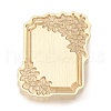 Geometric Flower Frame Brass Stamp Heads AJEW-H149-01G-02-2