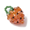 Glass Seed Beaded Pendants PALLOY-GD00003-04-3