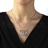 304 Stainless Steel Angel Pendants Necklaces NJEW-K259-01P-4
