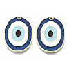 Alloy Enamel Pendants ENAM-N050-08B-1