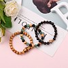 Stretch Bracelets Sets BJEW-JB05662-04-2