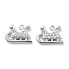 Micro Pave Clear Cubic Zirconia Pendants KK-M102-06P-1
