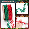   2 Rolls 2 Colors Christmas Snowflake Felt Lace Trim OCOR-PH0003-94-4
